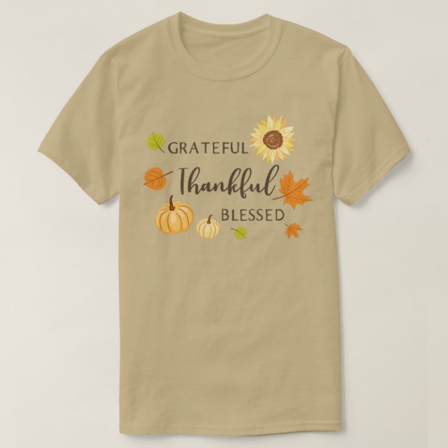 Camiseta Bendito Día de Acción de Gracias (Diseño del anverso)
