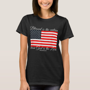 Camiseta Bendito es el salmo de la nación 3312 4 de julio B