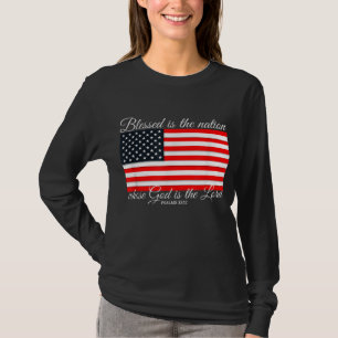 Camiseta Bendito es el salmo de la nación 3312 4 de julio B