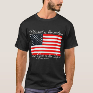 Camiseta Bendito es el salmo de la nación 3312 4 de julio B