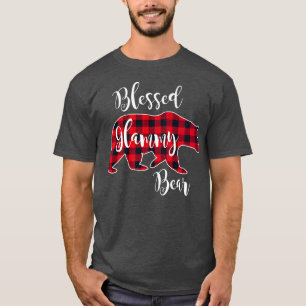 Camiseta Bendito Glammy Oso Red Buffalo Check Abuelo Fundid