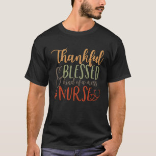 Camiseta Bendito Gracias Y Una Vida De Enfermera De Ajedrez
