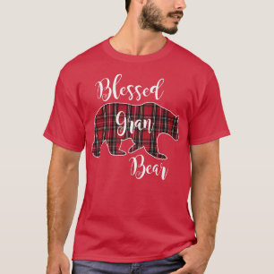 Camiseta Bendito Gran Oso Rojo Tartan Plaid Grandma Gift94