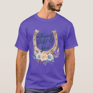 Camiseta Bendito hijo de Dios chica de zapatos de caballo