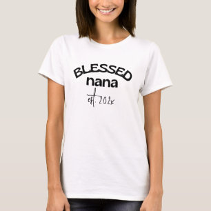 Camiseta Bendito Nana Año Establecido Blanco Negro