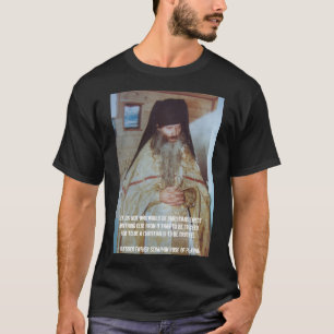 Camiseta Bendito padre Seraphim Rosa de Platina