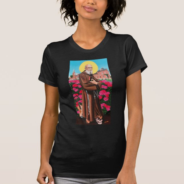 Camiseta Bendito Padre Solanus Casey Jah Sunny Arts Design (Anverso)