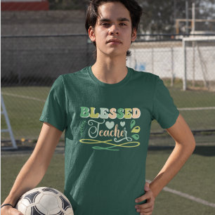 Camiseta Bendito profesor de vuelta al diseño escolar