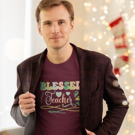 Camiseta Bendito profesor de vuelta al diseño escolar