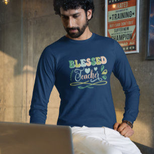 Camiseta Bendito profesor de vuelta al diseño escolar