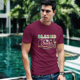 Camiseta Bendito profesor de vuelta al diseño escolar