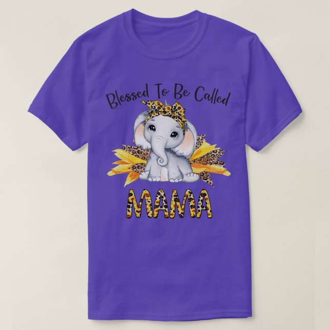 Camiseta Bendito Que Lo Llamen Mamá Elefante De Sunflower (Diseño del anverso)