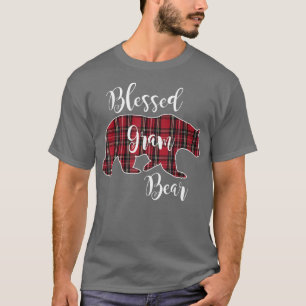 Camiseta Bendito regalo de la abuela del oso del gramo rojo