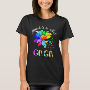 Camiseta Bendito ser llamado "Gaga Cute Flowers" el Día de