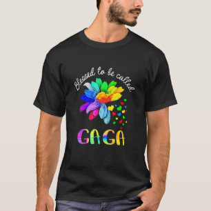 Camiseta Bendito ser llamado "Gaga Cute Flowers" el Día de 