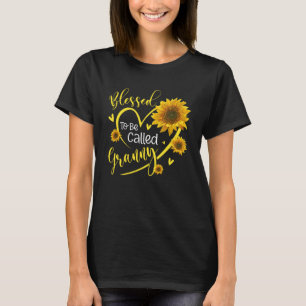 Camiseta Bendito Ser Llamado Granny Sunflowers Granny Life