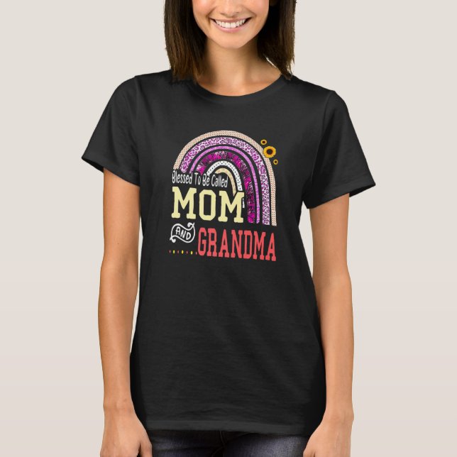 Camiseta Bendito ser llamado mamá y Día de la Madre R (Anverso)