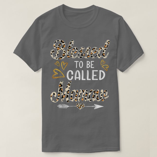 Camiseta Bendito Ser Llamado Mamaw Leopard Funny Mot (Diseño del anverso)
