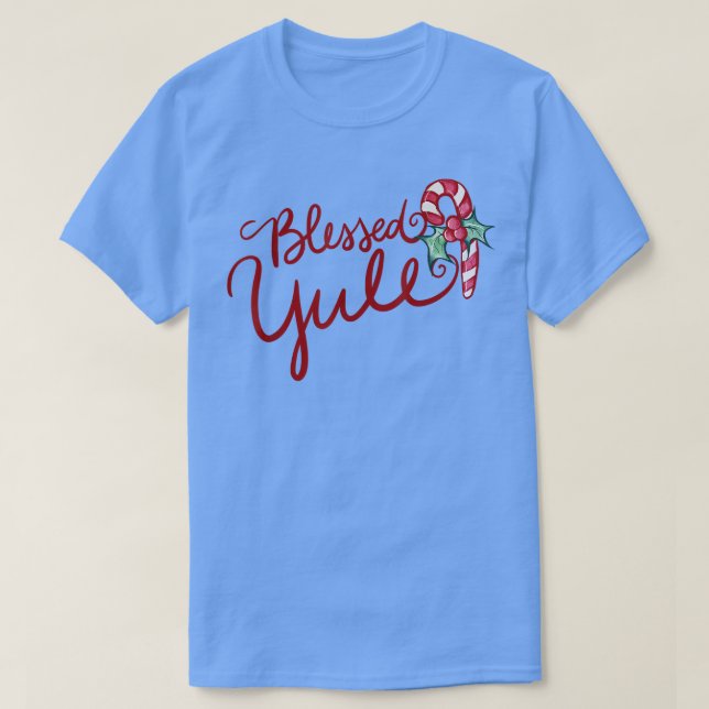 Camiseta Bendito Yule Candy Cane T-Shirt54 (Diseño del anverso)