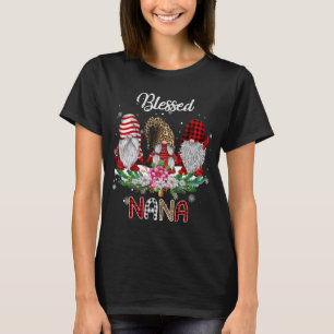 Camiseta Benditos Navidades de Nana Leopard Buffalo Plaid G
