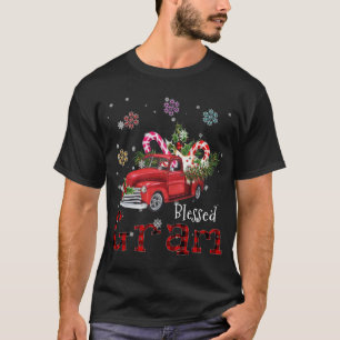 Camiseta Benditos Navidades Gram, regalo de camioneta roja 