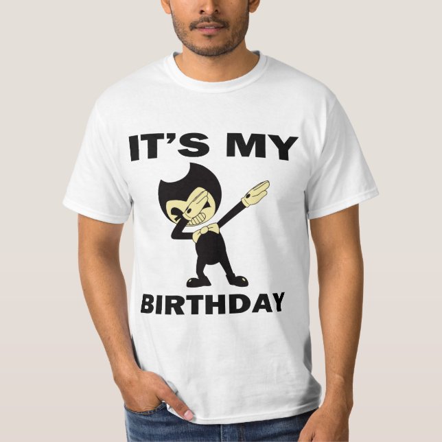 Camiseta Bendy Es mi cumpleaños (Anverso)