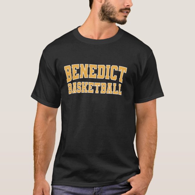 Camiseta Benedict College Basketball Ylw Wht 01 Long Sleeve (Anverso)