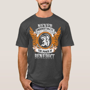 Camiseta Benedict Name Shirt Nunca Subestima El Poder