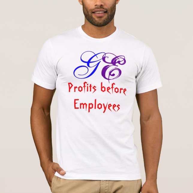 Camiseta Beneficios ante los empleados, GE (Anverso)