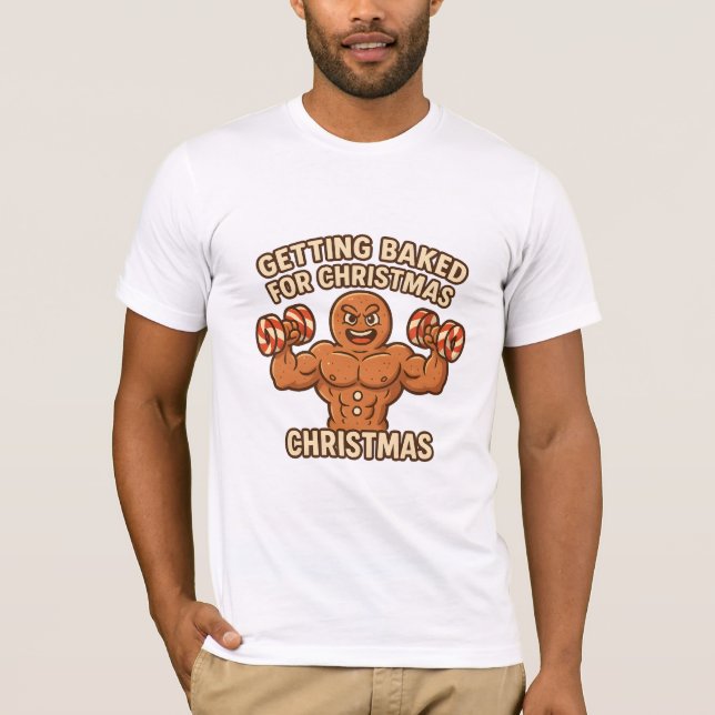 Camiseta Beneficios de Hornear para Navidad (Anverso)