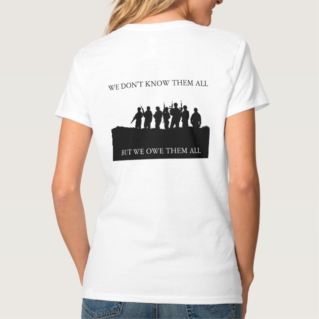 CAMISETA BENEFICIOS DE LOS VETERANOS (Reverso)