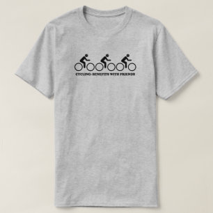 Camiseta Beneficios del Ciclismo con Amigos