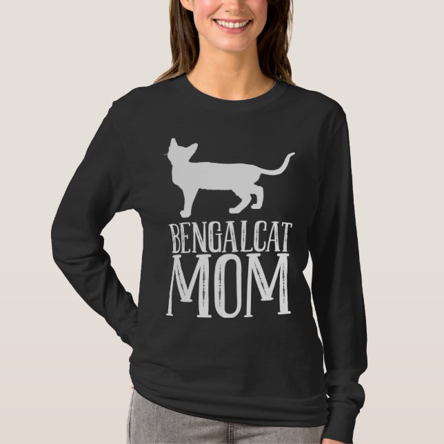 Camiseta Bengal  Bengal cat  Bengal mom  2 (Anverso)
