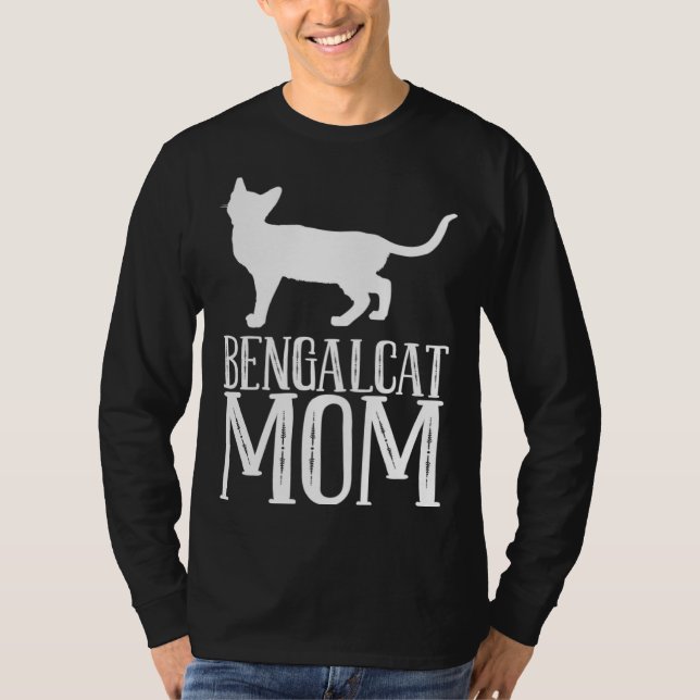 Camiseta Bengal  Bengal cat  Bengal mom  2 (Anverso)