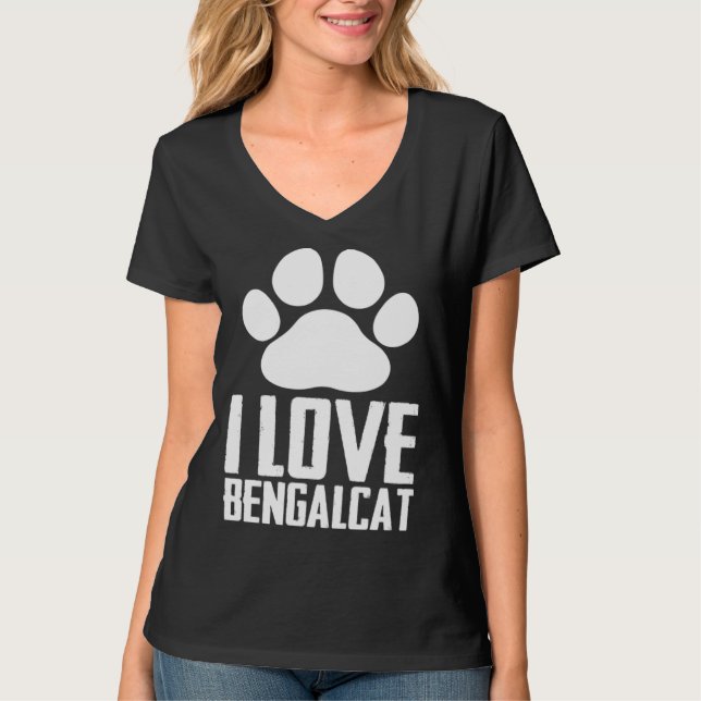 Camiseta Bengal  Bengal cat  Bengal mom  6 (Anverso)