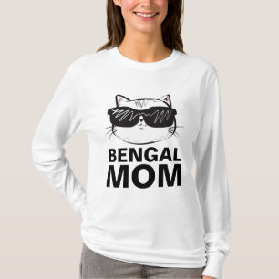 CAMISETA BENGAL CAT MOM T-SHIRS