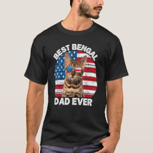 Camiseta Bengal Dad 4 De Julio Bengala Cat Dueño De Kitty K