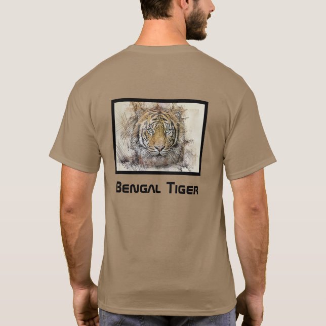 Camiseta Bengal Tiger Illustration T-Shirt (Reverso)