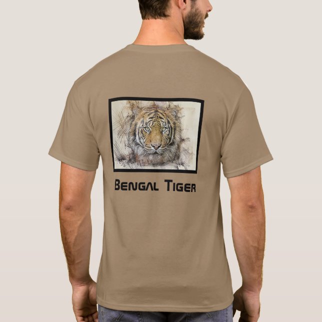 Camiseta Bengal Tiger Illustration T-Shirt (Reverso)