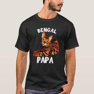 Camiseta Bengala colorida me encanta mi gato bengalí papá K