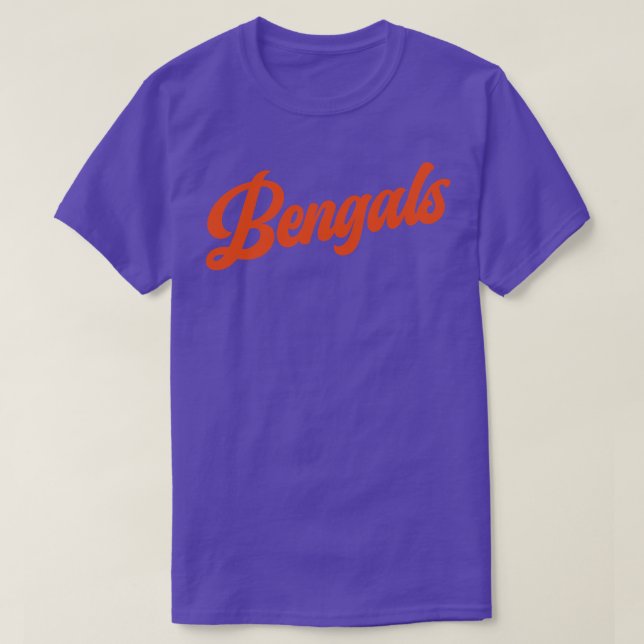 Camiseta Bengala retro Cincinnati Bengals (Diseño del anverso)
