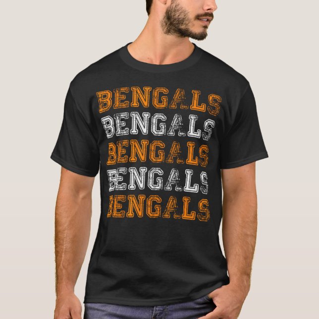 Camiseta Bengalas de Novedad retro vintage (Anverso)