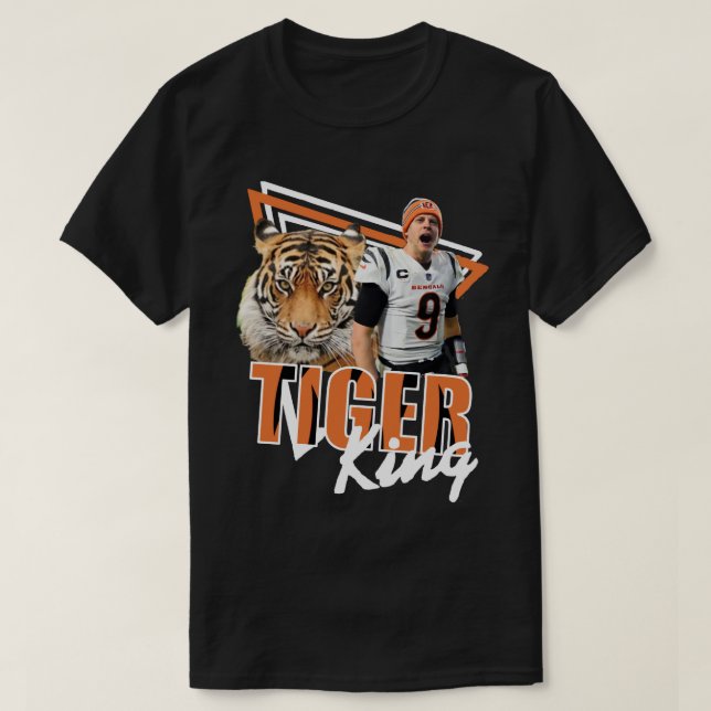 Camiseta Bengals Joe Burrow Tiger King (Diseño del anverso)