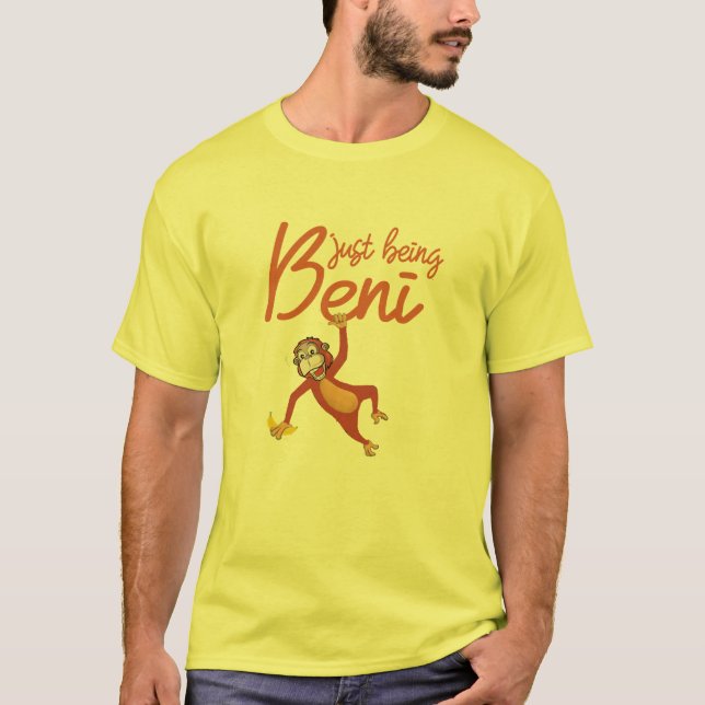 Camiseta Beni Orangutan Naughty Cita Gráfica Diseño Gratuit (Anverso)