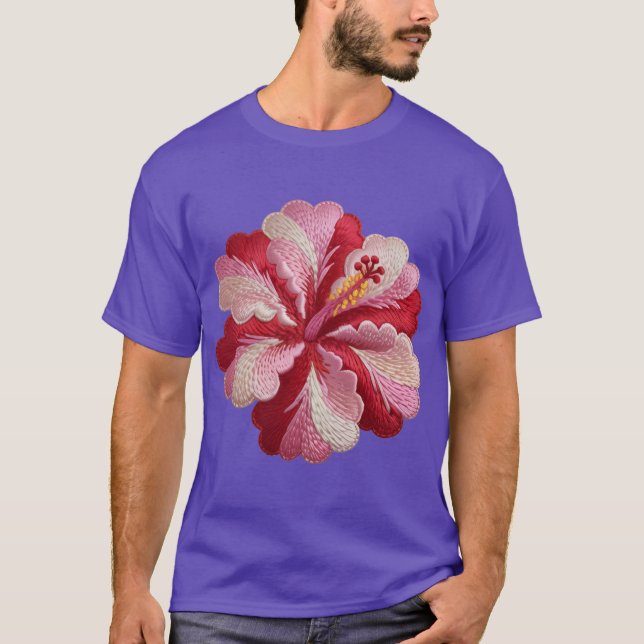Camiseta benigno hibiscus sobredimensionado (Anverso)