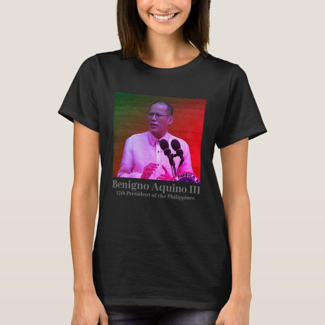 Camiseta Benigno PNoy Aquino III 15º presidente de Filipina (Anverso)