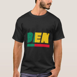 Camiseta Benín Ben Beninés con bandera