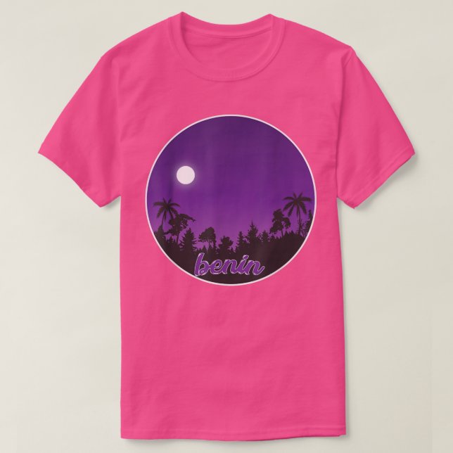 Camiseta benin By night with Palms (Diseño del anverso)