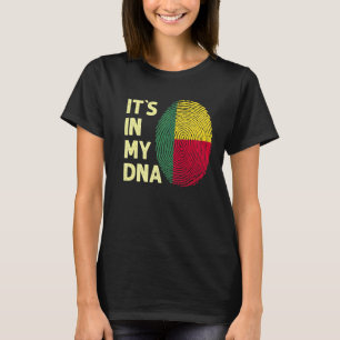 Camiseta Benín En Mi Dna, El Equipo Beninés De Bandera De B