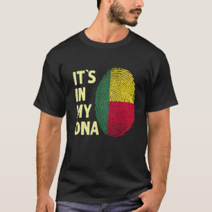 Camiseta Benín En Mi Dna, El Equipo Beninés De Bandera De B